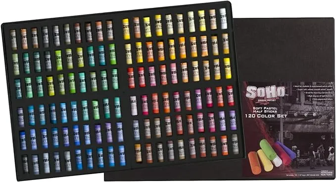 SoHo Urban Artist Soft Pastel Half Stick Set of 120 - Assorted Colors