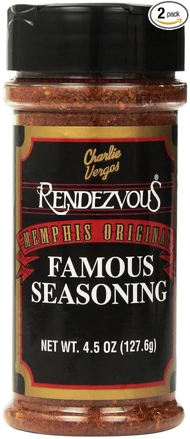 Charlie Vergos Rendezvous Famous Memphis Barbecue Dry Rub Seasoning (4.5 oz) - SET OF 2