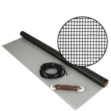 36 in. x 84 in. Black Pet Screen Kit with Spline and Roller