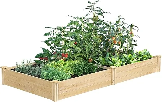 Greenes Fence Original Cedar Raised Garden Bed, 2' x 4' x 10.5" - Made in USA with North American CedarGreenes Fence Original Cedar Raised Garden Bed, 2' x 4' x…