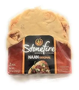 Stonefire Naan Fresh Authentic Flatbreads, (3 Pack) Origional 