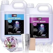 LET&#39;S RESIN EPOXY RESIN Deep Pour Epoxy Resin 1.5 Gallon,2 to 4 Inch Depth Crystal Clear Resin for Flower Preservation,Bubble Free &amp; Low Viscosity