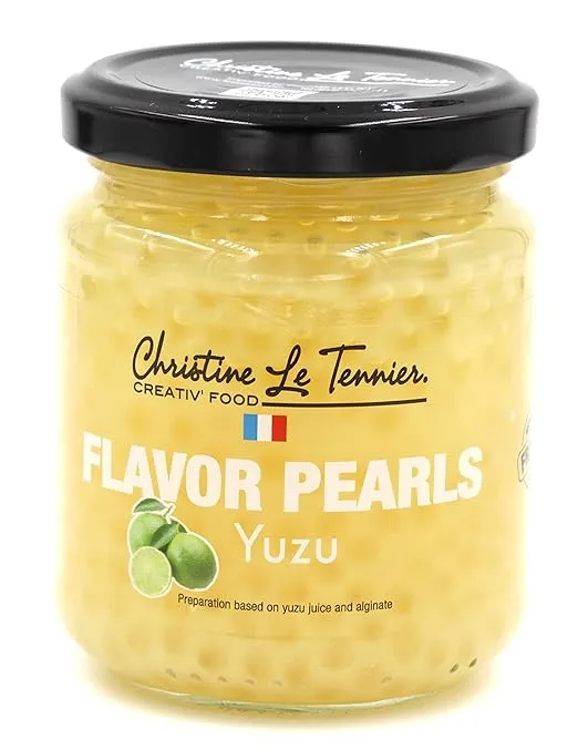 Christine Le Tennier Yuzu Flavor Pearls, 7oz Jar