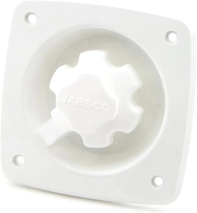 Jabsco 44412-1045 Water Pressure Regulator, Flush Mount - White