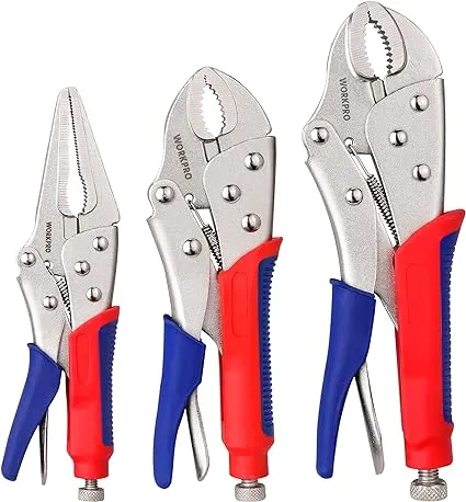 WORKPRO 3-Piece Locking Pliers Set