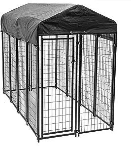 Lucky Dog Uptown Welded Wire Dog Kennel - 6'H x 4'W x 8'L