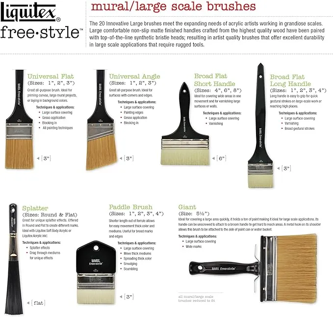 Liquitex Professional Freestyle Large Scale Brush, Giant 5.5-Inch