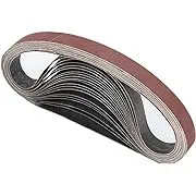 POTUINOM 1/2X18 Inch Sanding Belts 40 Grit 50 Pack - Aluminum Oxide Sander Belts for Wood/Metal PolishingPOTUINOM 1/2X18 Inch Sanding Belts 40 Grit 50 Pack - Aluminum Oxide Sander Belts for Wood/Metal Polishing