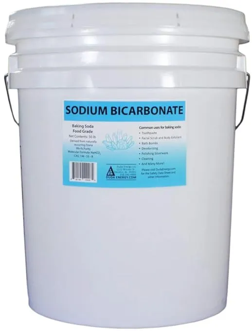 Organic Sodium Bicarbonate Baking Soda Fine Powder Ormi Listed, 5 lb