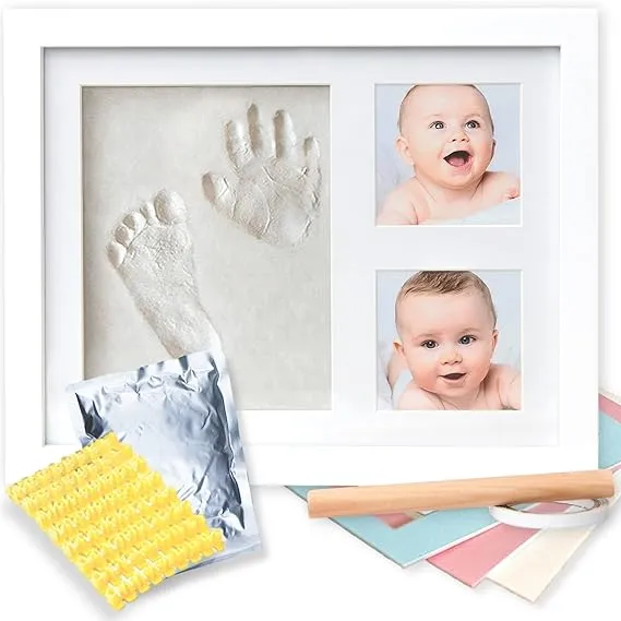 Baby Handprint Kit No Mold Baby Picture Frame Baby Footprint Kit