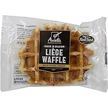 Avieta Belgian Pearl Sugar Waffles, 12 Individually Packed 3.17 Ounce