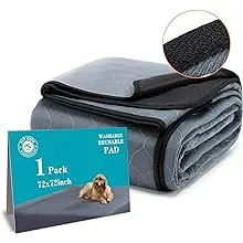 Bunlitent Washable Pee Pads for Dogs 5 Pack, 34X36 Reusable Puppy Pads, Dog Trai