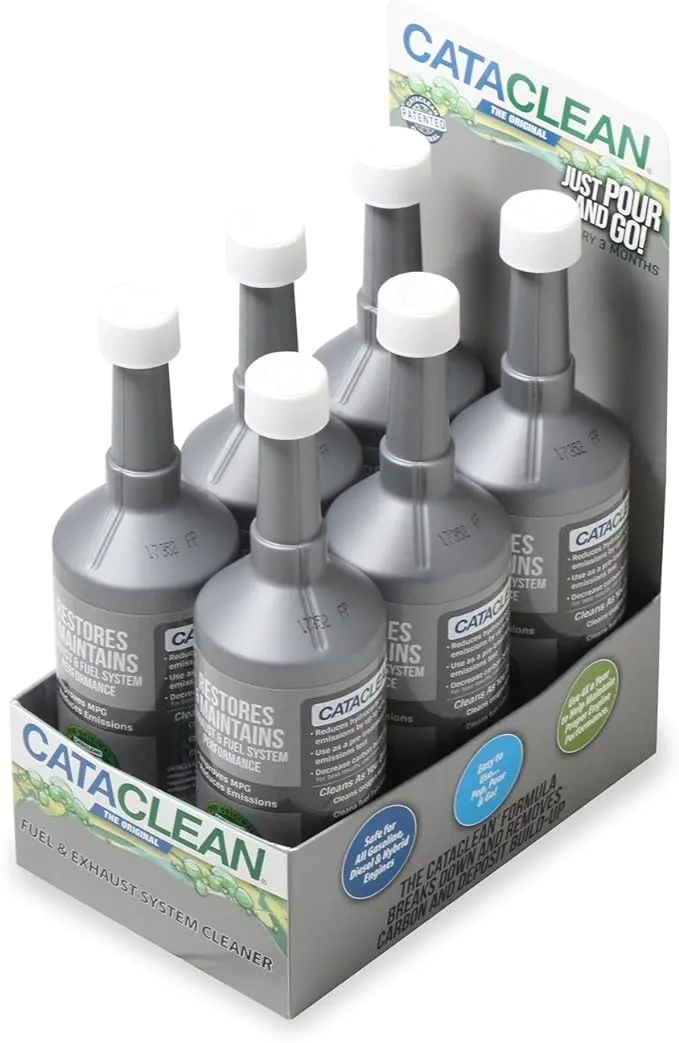 Cataclean 120007-6 Cataclean Fuel And Exhaust System Cleaner 16 oz. 6 Pack Countertop Pop Display Set Cataclean Fuel And Exhaust System Cleaner