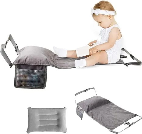 UNARK Toddler Airplane Bed for Toddler Airplane Seat Extender for Kids Airplane BedInflatable Airplane Foot Rest