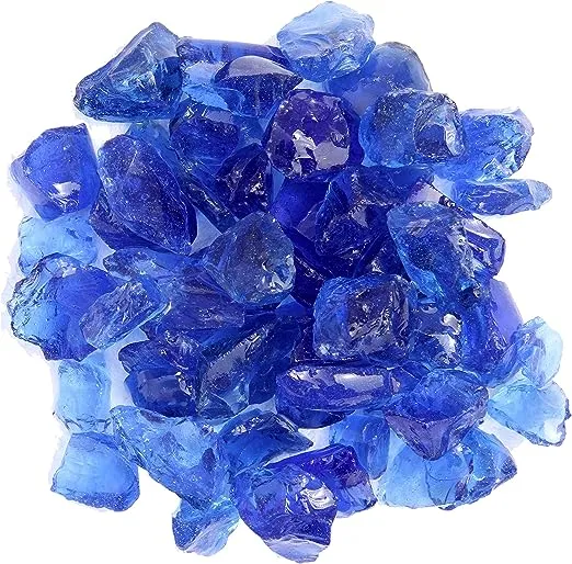 AZ Patio Firepit Recycled Glass, 20 lb, Ocean Blue