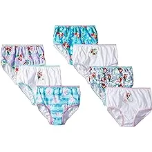 Disney Girls' Princess Ariel from The Little Mermaid 100% Combed Cotton Underwear Panties Sizes 2/3t, 4t, 4, 6 and 8