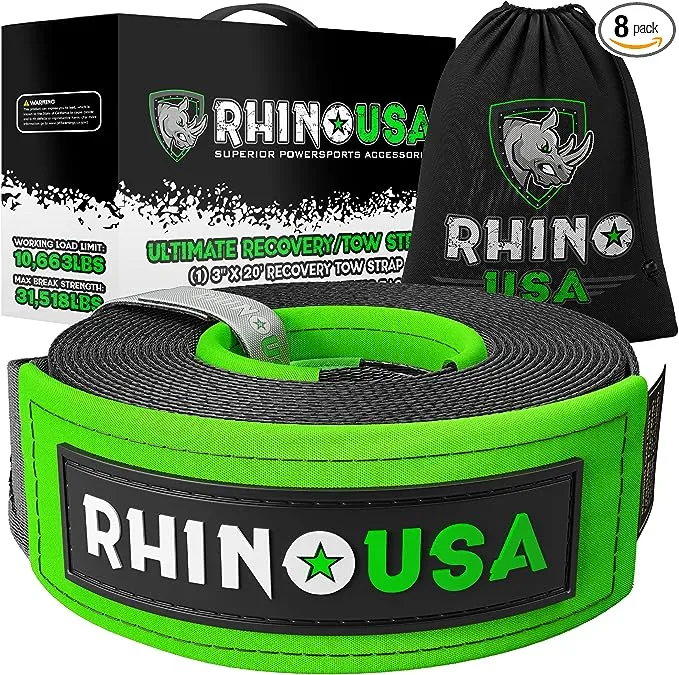 Rhino USA Recovery Tow Strap