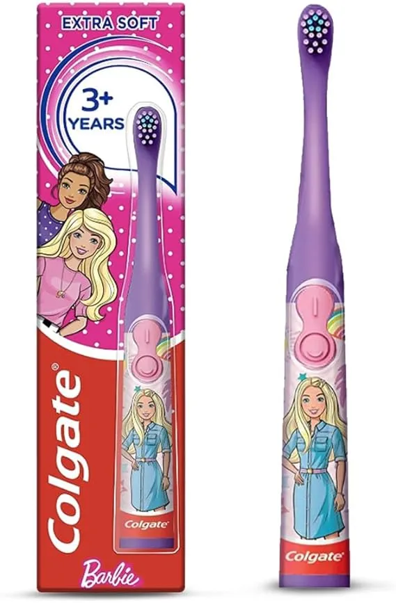 Colgate Barbie Kids Battery Operated Toothbrush