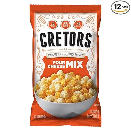 G.H. Cretors Cretors Four Cheese Mix, 5 Oz Bags (Pack Of 12)