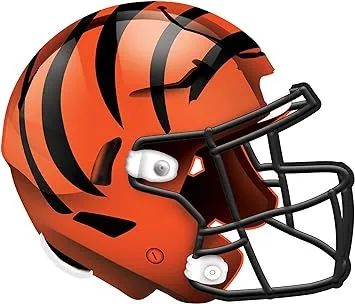 Fan Creations NFL Cincinnati Bengals Unisex Cincinnati Bengals Authentic Helmet, Team Color, 12 inch - Wall HangingFan Creations NFL Cincinnati Bengals Unisex Cincinnati Be…