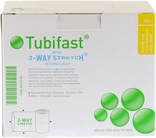 Tubifast 4.3 Tubular Bandage #2440 (Yellow Line)""
