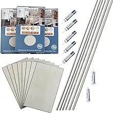 Palisade 25.6 in. x 14.8 in. Interlocking Vinyl Tile Shower and Tub Surround Kit in Wintry Mix