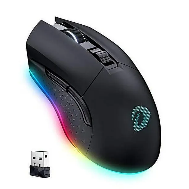 DAREU Wireless Wired Gaming Mouse Dual-Mode Rechargeable 7 Programmable Buttons,10K DPI,RGB and 7 Adjustable DPI Levels up to [150IPS] [1000Hz Polling Rate] for PC Notebook Mac