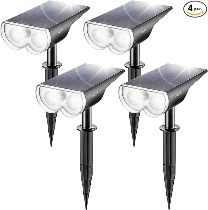 Linkind StarRay Solar Spot Lights Outdoor, 16 LEDs  Assorted Colors , Sizes 