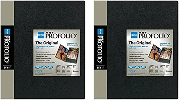 Itoya Original Art Profolio 8.5" x 11" Storage/Display Book (24 Pages, 2-Pack)