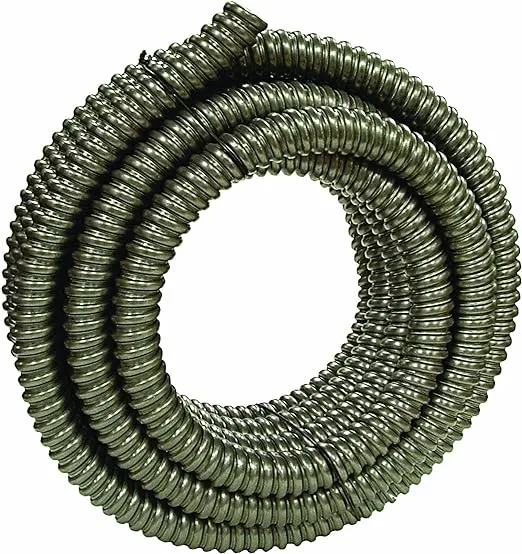 Woods 55092501 AL Flex Type Rwa Reduced Wall Flexible Conduit, 1 in X 50 Ft Coil, Aluminum