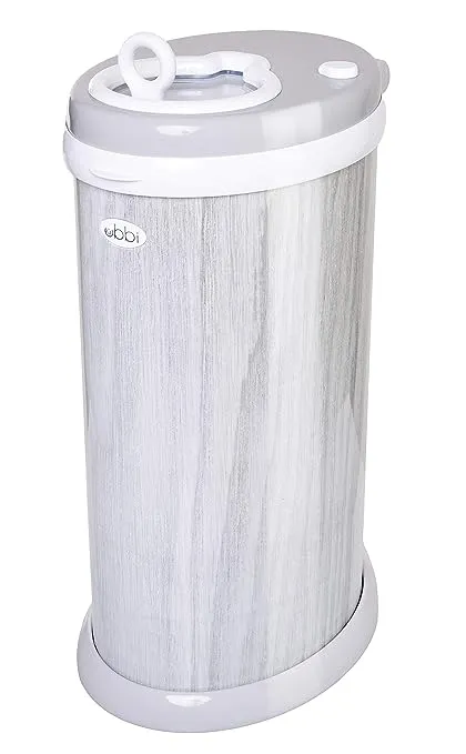 Ubbi Steel Odor Locking, No Special Bag Required Money Saving, Awards-Winning, Modern Design Registry Must-Have Diaper Pail, Marble