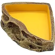 Reptile Feeder Resin Bowl Amphibian Reptile Bowl for Reptile Lizard Gecko Bearded Dragon TurtleReptile Feeder Resin Bowl Amphibian Reptile Bowl for Reptile Lizard Gecko Bearded Dragon Turtle