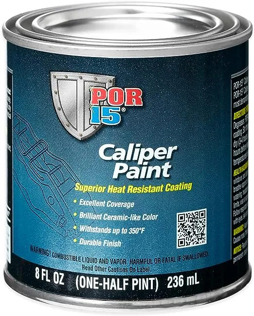 POR-15 Red Caliper Paint - 8 fl. Oz.- Superior Heat Resistant Coating - High Temperature Brake Caliper Paint