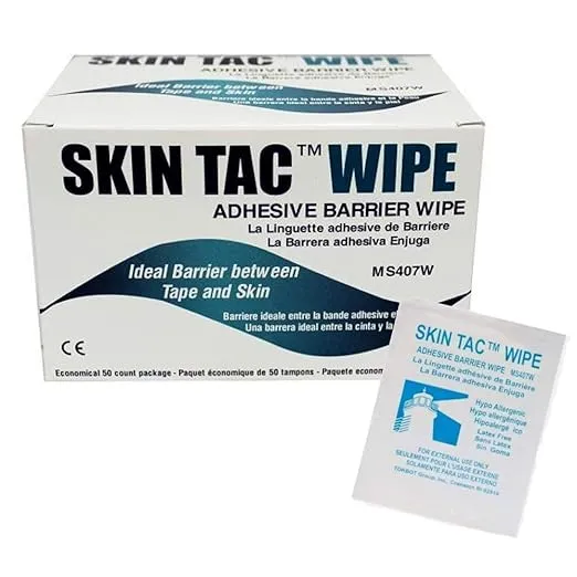 Skin Tac Adhesive Barrier Prep Wipe, 50/Box (Box of 50) by Torbot Group Inc.