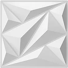 Art3dwallpanels 33 Pack 3D Wall Panel Diamond for Interior Wall Decor