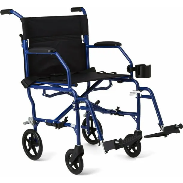 Medline Ultralight Transport Chairs Blue