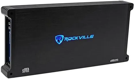 Rockville dB25 2800 Watt/700w Cea RMS 2 Channel Amplifier Car Stereo Amp