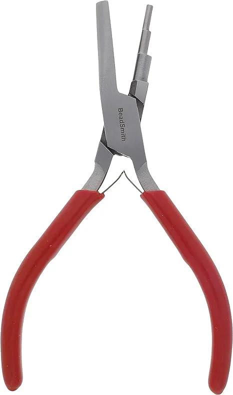 The Beadsmith 3-Step Round/Concave (Hollow) Pliers – Creates 3-4-5mm Loops – ...