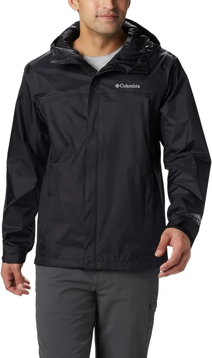 Columbia Men's Watertight II Rain Jacket, Size Large, Black