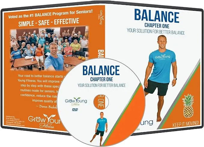 Grow Young Fitness Chapter One Better Balance Exercises for Seniors - Improve Balance from Home - Simple, Safe, Effective Workout DVD for Elderly