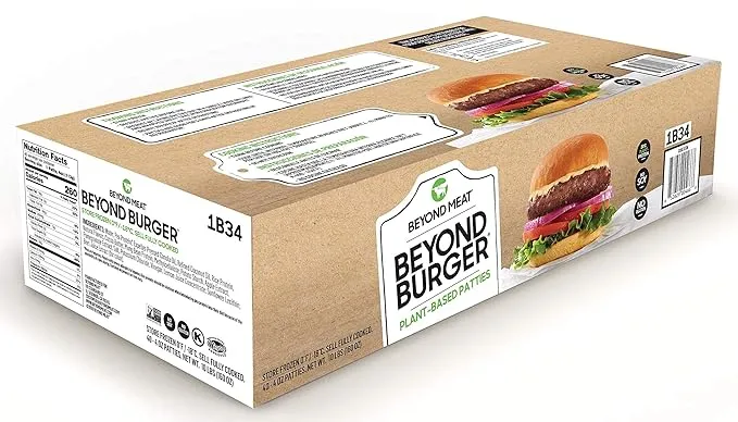 Beyond Meat Beyond Burger Plant-Based Patties, 4 oz, 40 ct