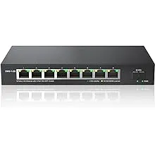 Real HD 8 Port 2.5G Ethernet Switch Unmanaged Network Switch with 8 x 2.5 Gigabit | 1 x 10G SFP+ | Work with 10-100-1000Mbps Devices | 60G Bandwidth | Plug & Play | Fanless Quiet Metal Internet Switch