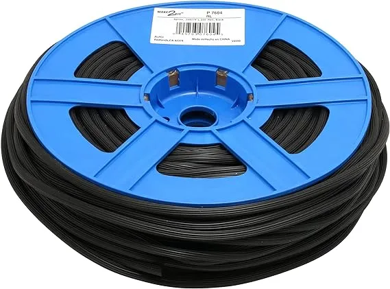 Make-2-Fit P 7604 0.25 In. x 250 ft. Roll Black Spline (1 Roll)