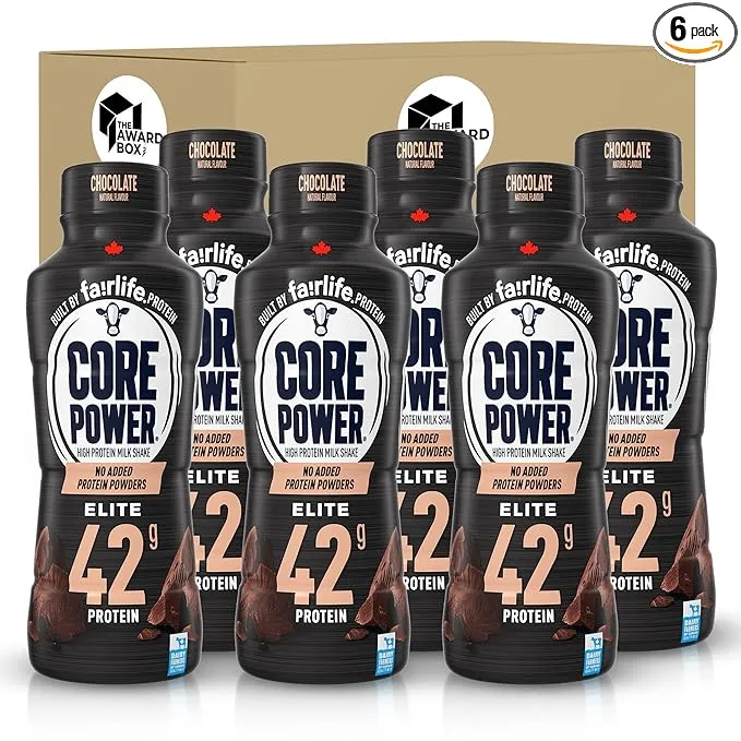 The Award Box Core Power Elite Failrlife High Protein Shakes Chocolate 14 oz