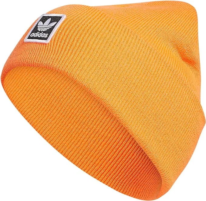 adidas Originals Unisex Originals Tall Utility Beanie Neon Bright Orange