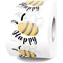 muminglong Cute Bee Happy Small Business Stickers,Happy Mail Stickers,Thank You Stickers,Handmade Stickers,Small Shop Sticker,Package Stickers for Small Business, 500 PCS