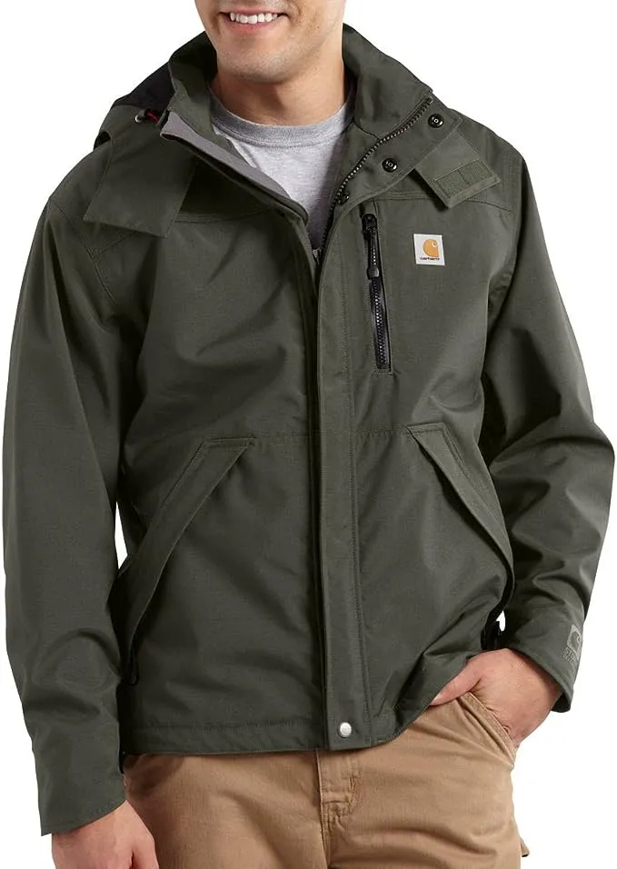 Carhartt Chaqueta pesada Big Tall Storm Defender de ajuste holgado para hombre (talla regular y grande y alto)