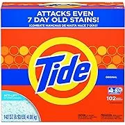 Tide Powder Laundry Detergent, Original Scent, 143 oz Box, 2/Carton