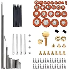 GU GU 1 Set Alto Sax Repair Parts Screws + 25pcs Sax Pads + Blanket column