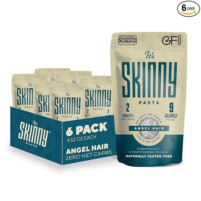 It’s Skinny Angel Hair — High Fiber &amp; Gluten Free Angel Hair Pasta Low Calori...